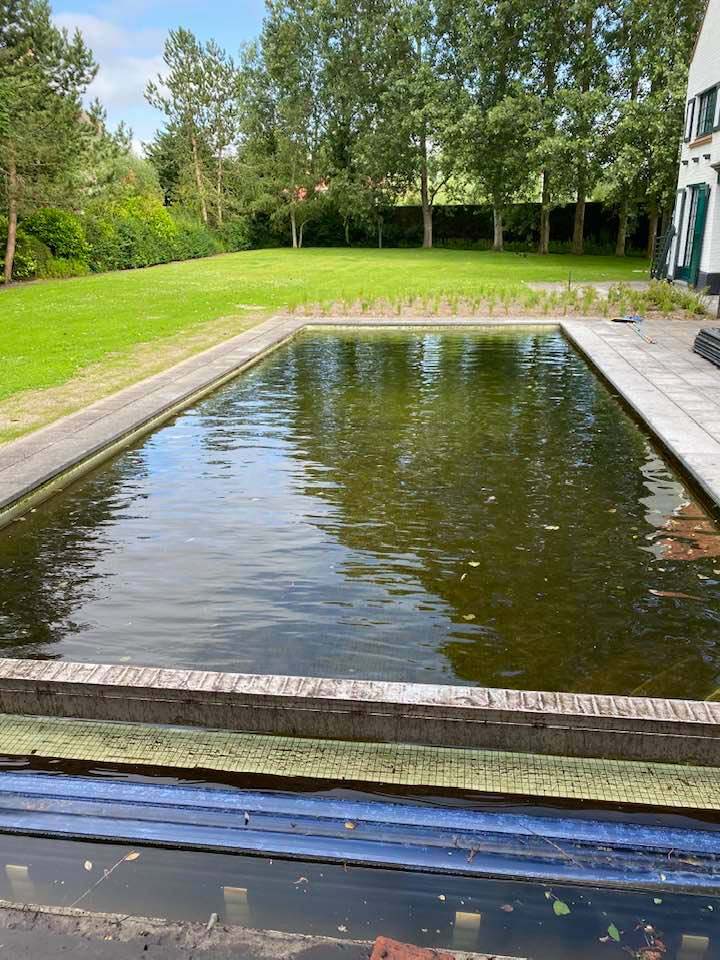 Zwembad voor professionele reiniging
